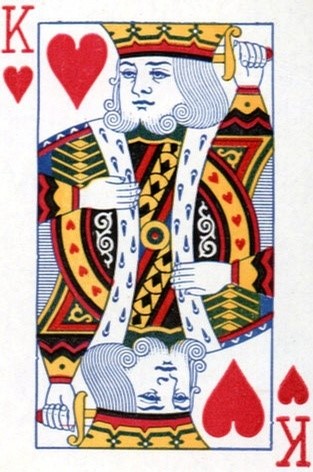 扑克牌梅花k的人物图片